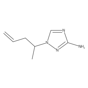 1-(Pent-4-en-2-yl)-1H-1,2,4-triazol-3-amine结构式
