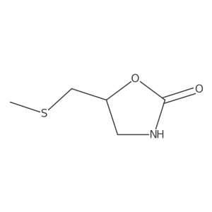 5-[(Methylsulfanyl)methyl]-1,3-oxazolidin-2-one结构式