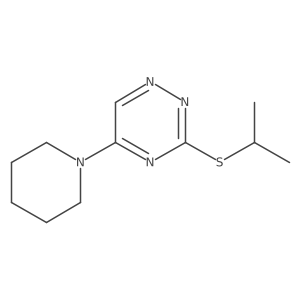 3-[(1-Methylethyl)thio]-5-(1-piperidinyl)-1,2,4-triazine Structure