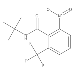N-Tert-butyl-2-nitro-6-(trifluoromethyl)benzamide结构式