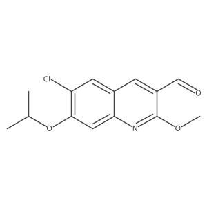 6-Chloro-7-isopropoxy-2-methoxyquinoline-3-carbaldehyde Structure