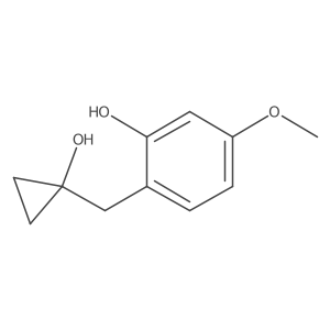 2-[(1-Hydroxycyclopropyl)methyl]-5-methoxyphenol Structure