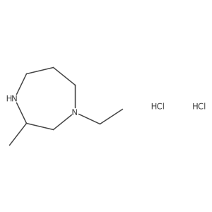 1-Ethyl-3-methyl-1,4-diazepane dihydrochloride结构式