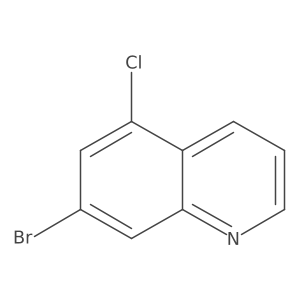 7-Bromo-5-chloroquinoline结构式