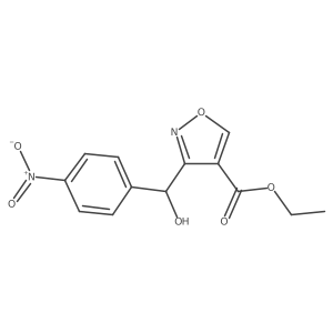 Ethyl 3-[Hydroxy(4-nitrophenyl)methyl]isoxazole-4-carboxylate Structure