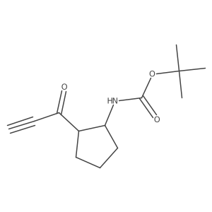 tert-butyl N-[2-(prop-2-ynoyl)cyclopentyl]carbamate Structure