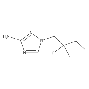 1-(2,2-difluorobutyl)-1H-1,2,4-triazol-3-amine Structure