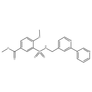 Methyl 3-[({[2,3'-bipyridine]-4-yl}methyl)sulfamoyl]-4-methoxybenzoate结构式