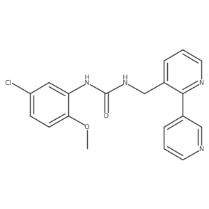 1-([2,3'-Bipyridin]-3-ylmethyl)-3-(5-chloro-2-methoxyphenyl)urea Structure