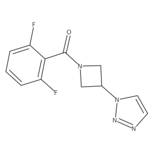 (3-(1H-1,2,3-triazol-1-yl)azetidin-1-yl)(2,6-difluorophenyl)methanone Structure