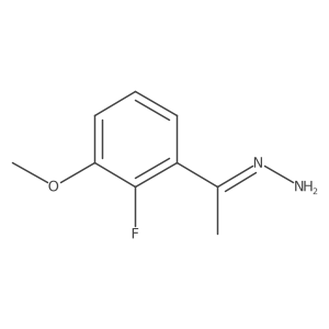 [1-(2-Fluoro-3-methoxyphenyl)ethylidene]hydrazine Structure