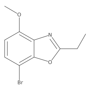 7-Bromo-2-ethyl-4-methoxybenzoxazole Structure