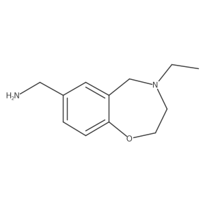 (4-Ethyl-2,3,4,5-tetrahydrobenzo[f][1,4]oxazepin-7-yl)methanamine结构式