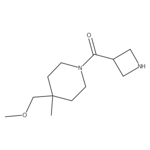 Azetidin-3-yl(4-(methoxymethyl)-4-methylpiperidin-1-yl)methanone结构式
