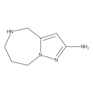 4H,5H,6H,7H,8H-Pyrazolo[1,5-a][1,4]diazepin-2-amine结构式