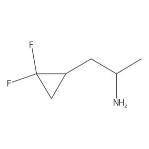 1-(2,2-Difluorocyclopropyl)propan-2-amine结构式