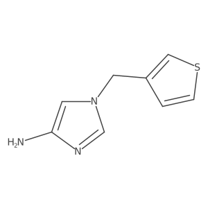 1-[(thiophen-3-yl)methyl]-1H-imidazol-4-amine结构式