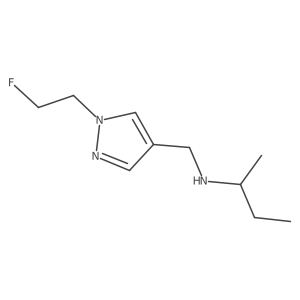 (butan-2-yl)({[1-(2-fluoroethyl)-1H-pyrazol-4-yl]methyl})amine Structure
