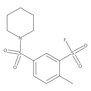 2-Methyl-5-piperidin-1-ylsulfonylbenzenesulfonyl fluoride Structure