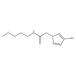 2-(4-amino-1H-1,2,3-triazol-1-yl)-N-(3-methoxypropyl)acetamide Structure