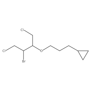 {3-[(3-Bromo-1,4-dichlorobutan-2-yl)oxy]propyl}cyclopropane结构式