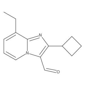 2-Cyclobutyl-8-ethylimidazo[1,2-a]pyridine-3-carbaldehyde结构式