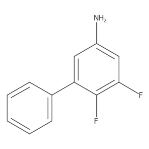 3,4-Difluoro-5-phenylaniline结构式