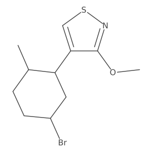 4-(5-Bromo-2-methylcyclohexyl)-3-methoxy-1,2-thiazole Structure