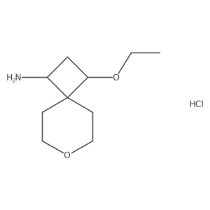 (1R,3R)-3-Ethoxy-7-oxaspiro[3.5]nonan-1-amine;hydrochloride Structure