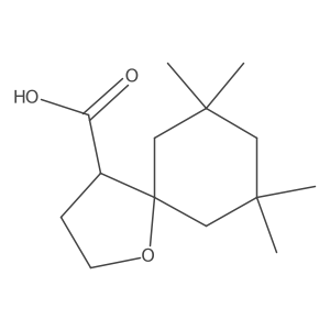 7,7,9,9-Tetramethyl-1-oxaspiro[4.5]decane-4-carboxylic acid结构式