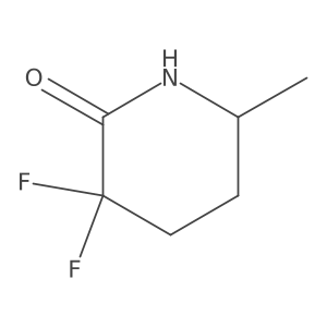 3,3-Difluoro-6-methylpiperidin-2-one结构式
