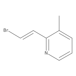 2-(2-Bromoethenyl)-3-methylpyridine结构式