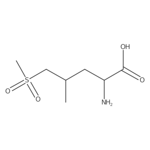 (2R)-2-amino-5-methanesulfonyl-4-methylpentanoic acid Structure