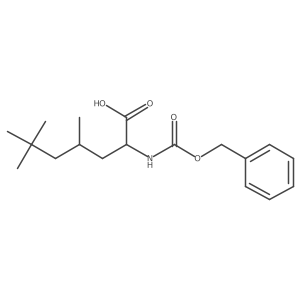 2-{[(Benzyloxy)carbonyl]amino}-4,6,6-trimethylheptanoic acid结构式