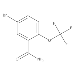 5-Bromo-2-(trifluoromethoxy)benzamide结构式