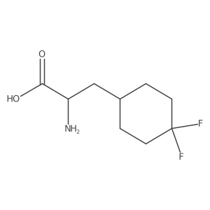 2-Amino-3-(4,4-difluorocyclohexyl)propanoic acid结构式