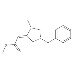 methyl 2-[(3E)-1-benzyl-4-methylpyrrolidin-3-ylidene]acetate Structure