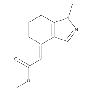 methyl 2-[(4E)-1-methyl-4,5,6,7-tetrahydro-1H-indazol-4-ylidene]acetate Structure