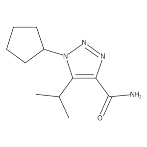 1-cyclopentyl-5-(propan-2-yl)-1H-1,2,3-triazole-4-carboxamide结构式