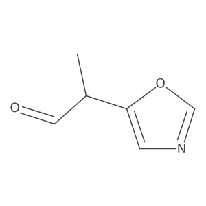 2-(1,3-Oxazol-5-yl)propanal结构式