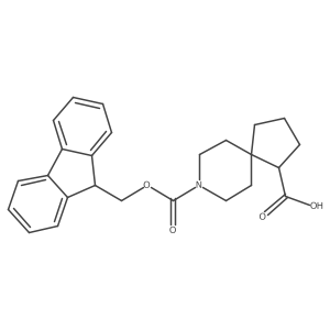 8-{[(9H-fluoren-9-yl)methoxy]carbonyl}-8-azaspiro[4.5]decane-1-carboxylic acid Structure