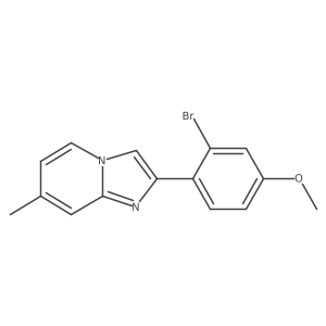 2-(2-Bromo-4-methoxyphenyl)-7-methylimidazo[1,2-a]pyridine结构式