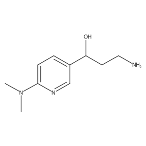 (1R)-3-amino-1-[6-(dimethylamino)pyridin-3-yl]propan-1-ol结构式