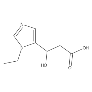 (3S)-3-(1-ethyl-1H-imidazol-5-yl)-3-hydroxypropanoic acid结构式