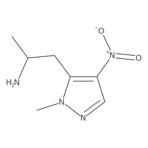 (2R)-1-(1-methyl-4-nitro-1H-pyrazol-5-yl)propan-2-amine Structure