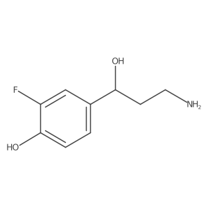 4-[(1R)-3-amino-1-hydroxypropyl]-2-fluorophenol Structure