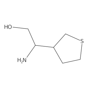 (2R)-2-amino-2-(thiolan-3-yl)ethan-1-ol Structure