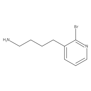 4-(2-Bromopyridin-3-yl)butan-1-amine结构式