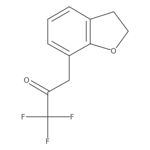 3-(2,3-Dihydro-1-benzofuran-7-yl)-1,1,1-trifluoropropan-2-one结构式
