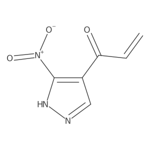 1-(3-nitro-1H-pyrazol-4-yl)prop-2-en-1-one结构式
